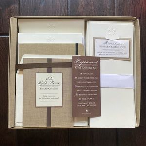 NWOT-Embossed Professional Stationery Set